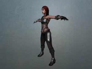 female warrior 3D Model
