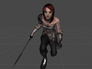 female warrior 3D Model