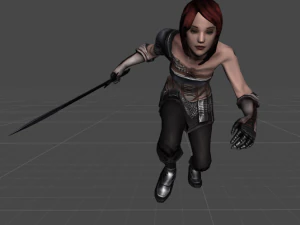 female warrior 3D Model