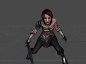 female warrior 3D Model