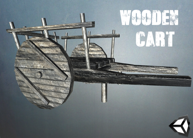 wooden cart Modèle 3D .c4d .max .obj .3ds .fbx .stl .blend 
