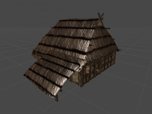 wooden stable unity Modèle 3D