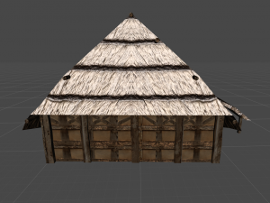wooden stable unity Modèle 3D