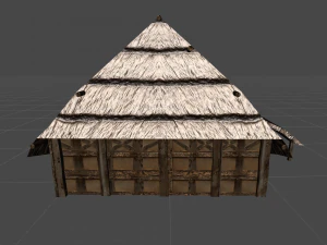 wooden stable unity 3D Model