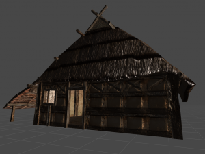 wooden stable unity Modèle 3D