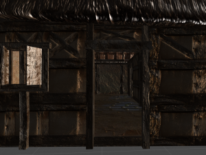 wooden stable unity Modèle 3D