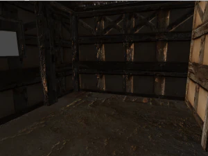 wooden stable unity 3D Model