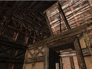 wooden stable unity 3D Model