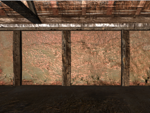 wooden stable unity Modèle 3D