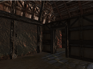 wooden stable unity Modèle 3D