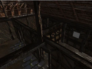 wooden stable unity 3D Model