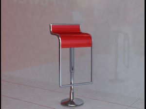bar chair 3D 모델