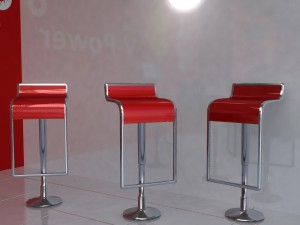 bar chair 3D 模型