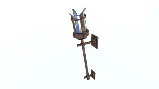 lamp torch 3D Model .c4d .max .obj .3ds .fbx .stl .blend
