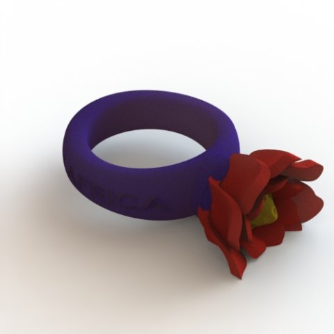 flowerring uchearistotle Model Cetak 3D .c4d .max .obj .3ds .fbx .stl .blend 