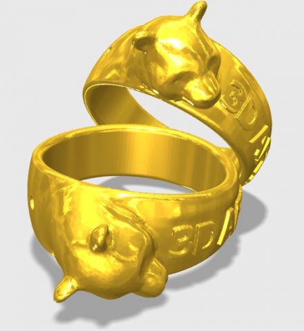 wolfring Modello di stampa 3D .c4d .max .obj .3ds .fbx .stl .blend 