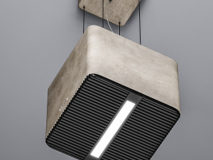 kitchen hood elica pix concrete Modèle 3D