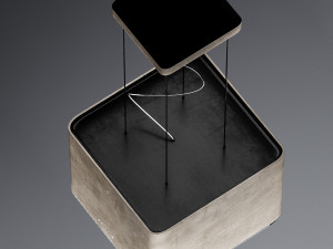 kitchen hood elica pix concrete Modèle 3D