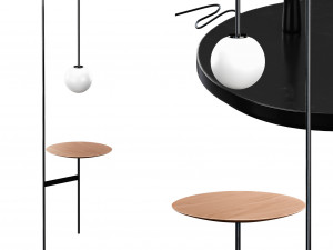 light with a table by living divani 3D Model