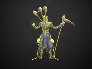 necromant game low poly 3D Модель