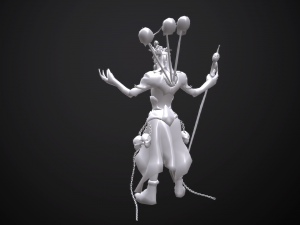 necromant game low poly 3D Модель