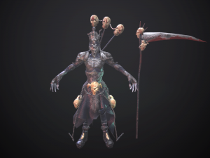 necromant game low poly 3D Модель