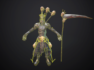 necromant game low poly 3D Модель