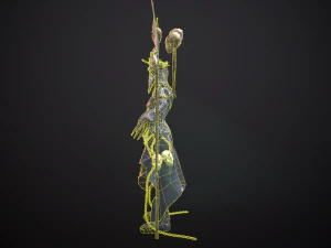 necromant game low poly 3D Model