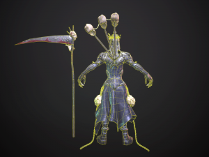 necromant game low poly 3D Модель