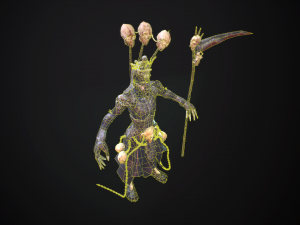 necromant game low poly 3D Модель