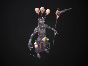 necromant game low poly 3D Модель