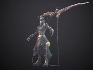 necromant game low poly 3D Модель