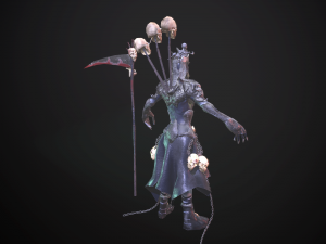 necromant game low poly 3D Модель