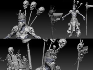 necromant game low poly 3D Модель