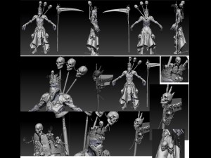 necromant game low poly 3D Модель