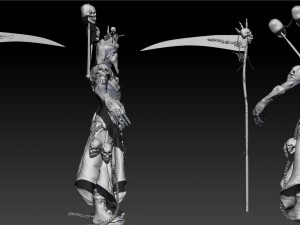 necromant game low poly 3D Модель