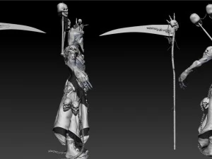 necromant game low poly 3D Model