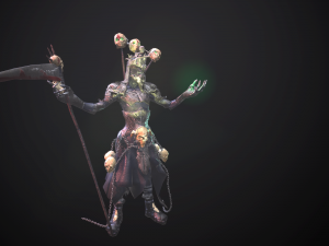 necromant game low poly 3D Модель