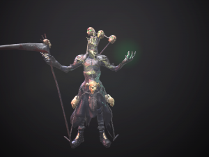 necromant game low poly 3D Модель