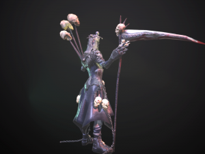 necromant game low poly 3D Модель
