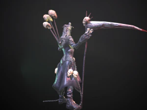necromant game low poly 3D Model
