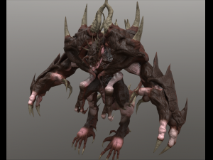 four hands monster 3D Model