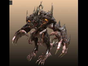four hands monster 3D Model