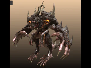 four hands monster 3D Model
