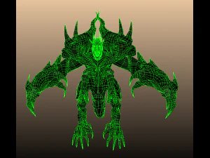 four hands monster 3D Model