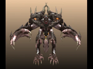 four hands monster 3D Model