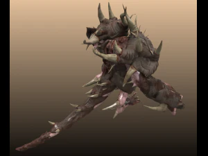four hands monster 3D Model
