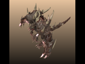 four hands monster 3D Model