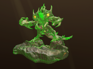 four hands monster 3D Model
