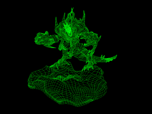 four hands monster 3D Model